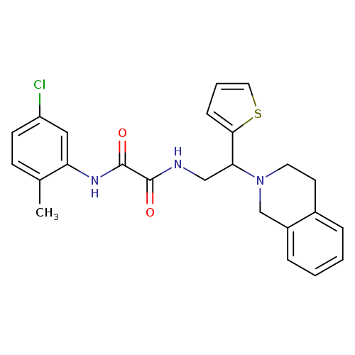 N-(5-chloro-2-methylphenyl)-N'-[2-(1,2,3,4-tetrahydroisoquinolin-2-yl)-2-(thiophen-2-yl)ethyl]ethanediamide