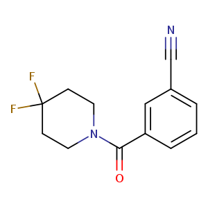 "3-(4,4-difluoropiperidine-1-carbonyl)benzonitrile"