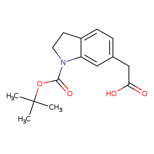 2-{1-[(tert-butoxy)carbonyl]-2,3-dihydro-1H-indol-6-yl}acetic acid