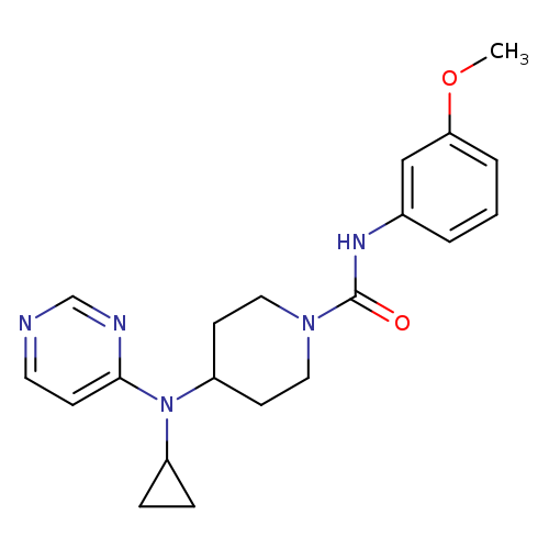 4-[cyclopropyl(pyrimidin-4-yl)amino]-N-(3-methoxyphenyl)piperidine-1-carboxamide