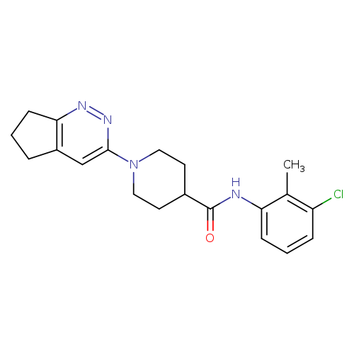 N-(3-chloro-2-methylphenyl)-1-{5H,6H,7H-cyclopenta[c]pyridazin-3-yl}piperidine-4-carboxamide