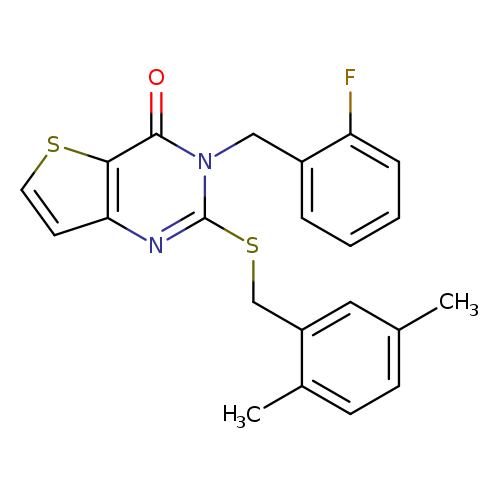 2-{[(2,5-dimethylphenyl)methyl]sulfanyl}-3-[(2-fluorophenyl)methyl]-3H,4H-thieno[3,2-d]pyrimidin-4-one
