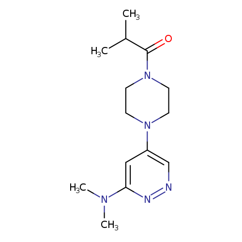 1-{4-[6-(dimethylamino)pyridazin-4-yl]piperazin-1-yl}-2-methylpropan-1-one