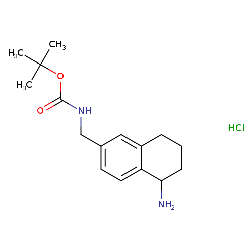 tert-butyl N-[(5-amino-5,6,7,8-tetrahydronaphthalen-2-yl)methyl]carbamate hydrochloride