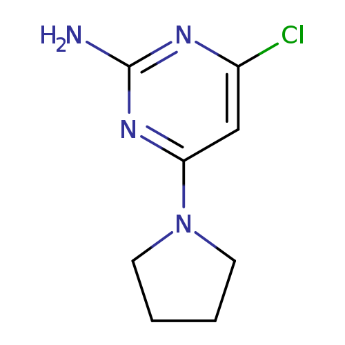 2-Pyrimidinamine, 4-chloro-6-(1-pyrrolidinyl)-