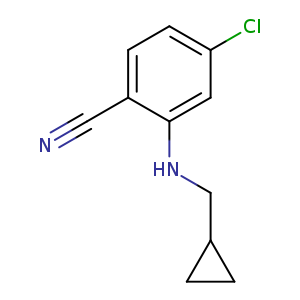 4-chloro-2-[(cyclopropylmethyl)amino]benzonitrile