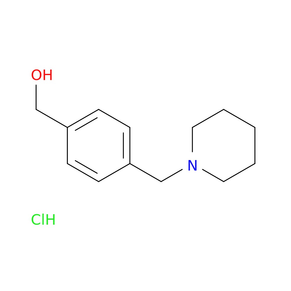{4-[(piperidin-1-yl)methyl]phenyl}methanol hydrochloride