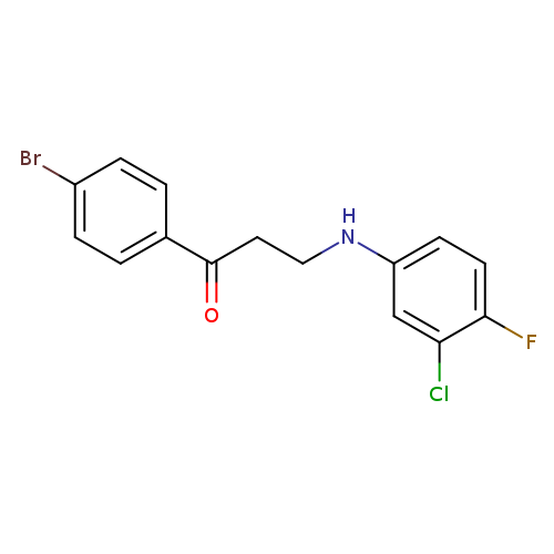 1-(4-bromophenyl)-3-[(3-chloro-4-fluorophenyl)amino]propan-1-one