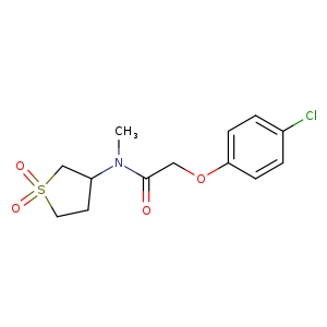 2-(4-chlorophenoxy)-N-(1,1-dioxo-1lambda6-thiolan-3-yl)-N-methylacetamide