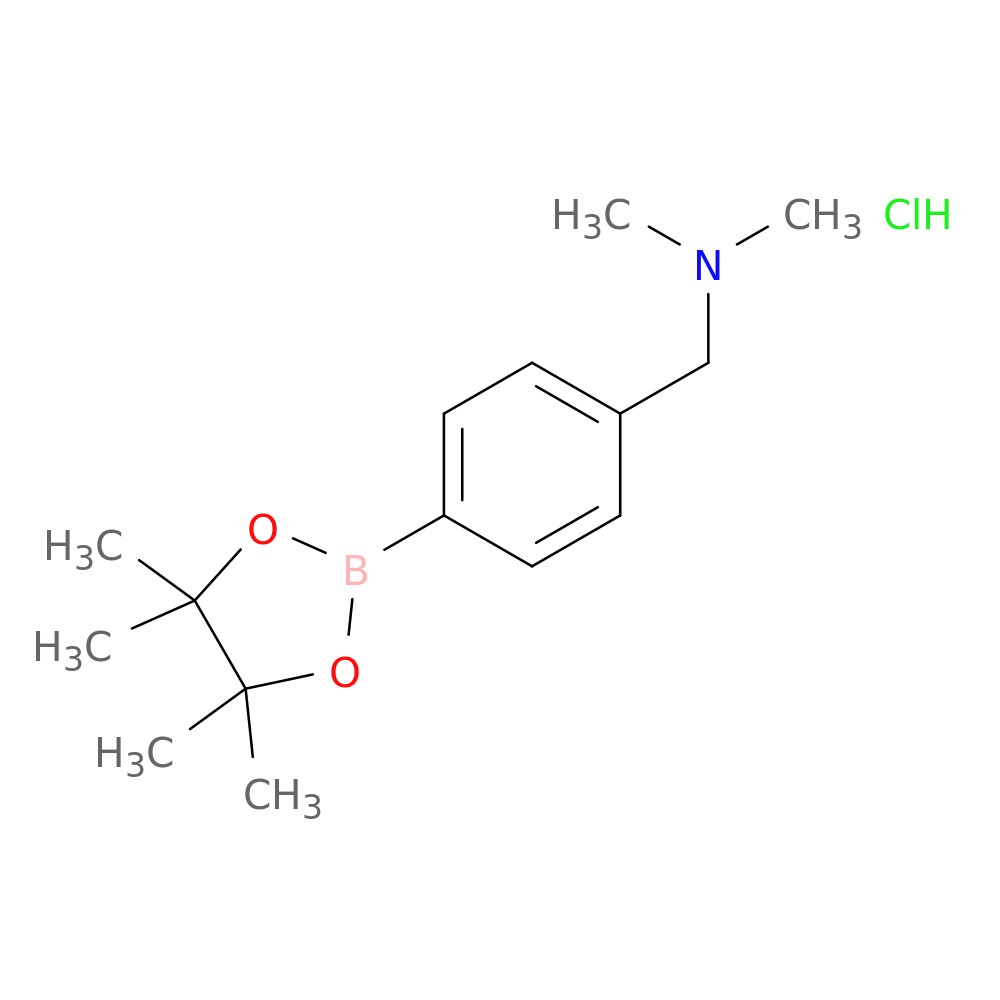 N,N-Dimethyl-1-(4-(4,4,5,5-tetramethyl-1,3,2-dioxaborolan-2-yl)phenyl)methanamine hydrochloride