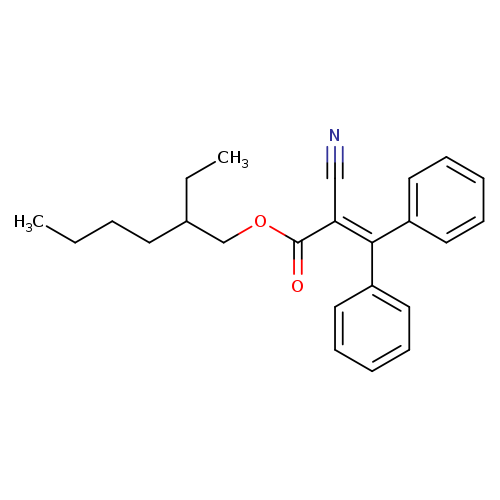 2-Propenoic acid, 2-cyano-3,3-diphenyl-, 2-ethylhexyl ester