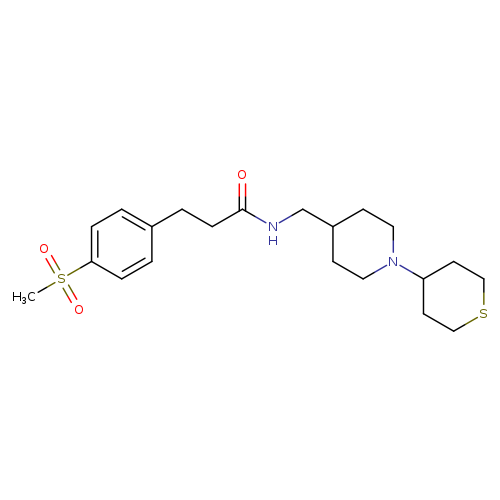 3-(4-methanesulfonylphenyl)-N-{[1-(thian-4-yl)piperidin-4-yl]methyl}propanamide