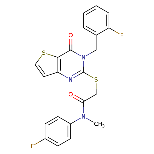 N-(4-fluorophenyl)-2-({3-[(2-fluorophenyl)methyl]-4-oxo-3H,4H-thieno[3,2-d]pyrimidin-2-yl}sulfanyl)-N-methylacetamide