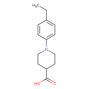 1-(4-Ethylphenyl)-4-piperidinecarboxylic acid