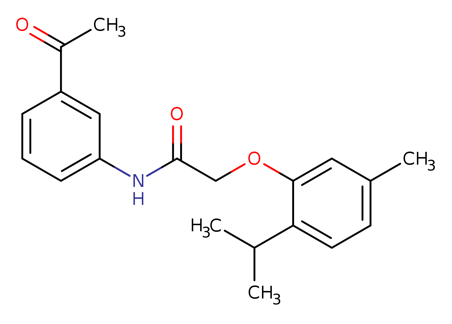 N-(3-acetylphenyl)-2-[5-methyl-2-(propan-2-yl)phenoxy]acetamide