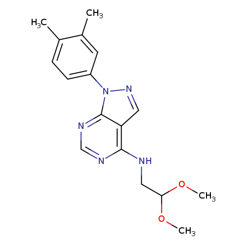 N-(2,2-dimethoxyethyl)-1-(3,4-dimethylphenyl)-1H-pyrazolo[3,4-d]pyrimidin-4-amine