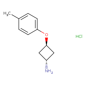 cyclobutanamine, 3-(4-methylphenoxy)-, hydrochloride (1:1), trans-