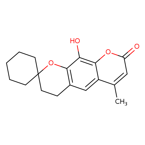 10'-hydroxy-6'-methyl-3',4'-dihydro-8'H-spiro[cyclohexane-1,2'-pyrano[3,2-g]chromen]-8'-one