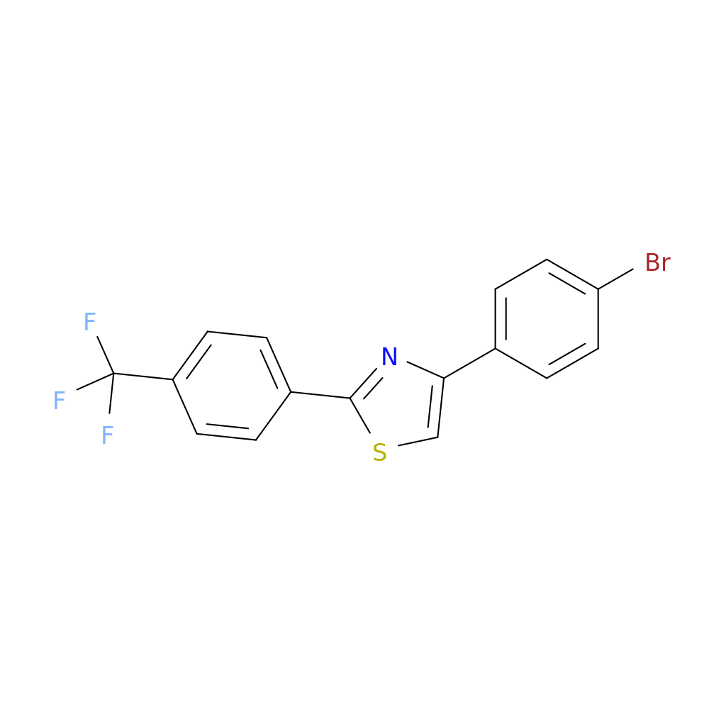 4-(4-Bromophenyl)-2-(4-(trifluoromethyl)phenyl)thiazole