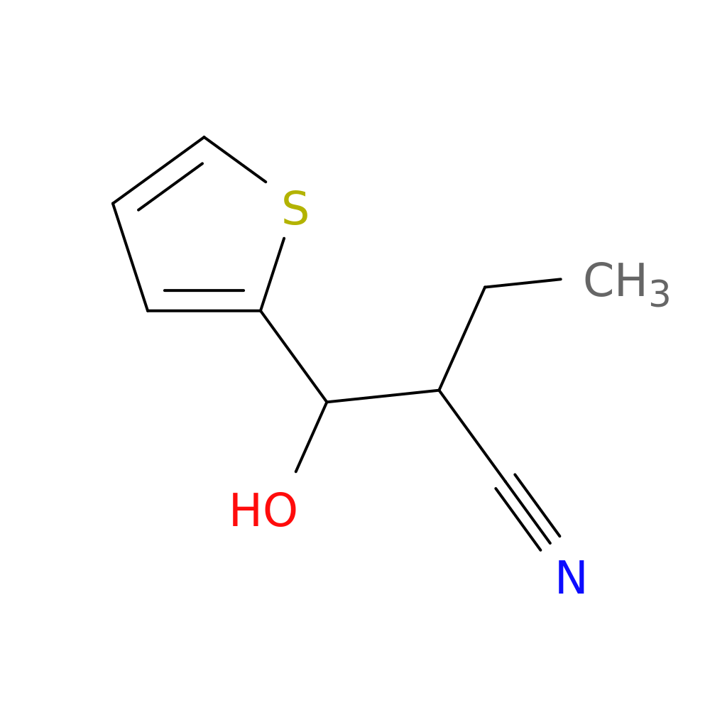 2-[Hydroxy(thiophen-2-yl)methyl]butanenitrile