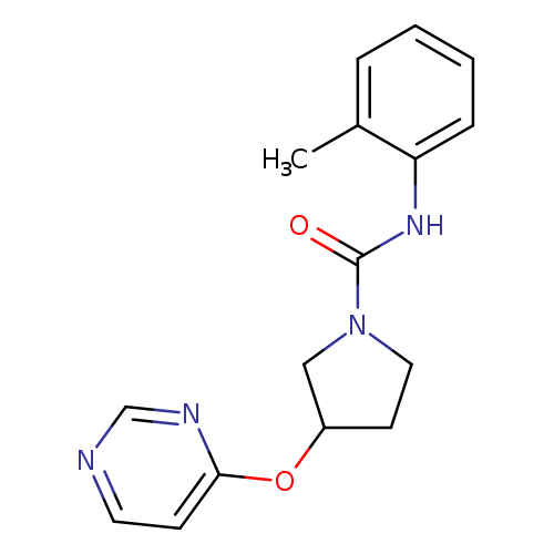 N-(2-methylphenyl)-3-(pyrimidin-4-yloxy)pyrrolidine-1-carboxamide