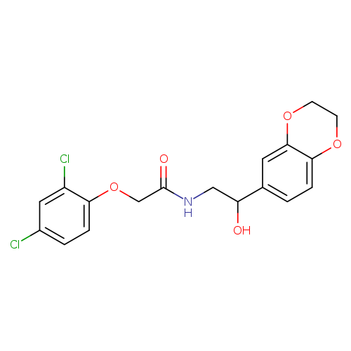 2-(2,4-dichlorophenoxy)-N-[2-(2,3-dihydro-1,4-benzodioxin-6-yl)-2-hydroxyethyl]acetamide