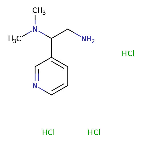 [2-amino-1-(pyridin-3-yl)ethyl]dimethylamine trihydrochloride