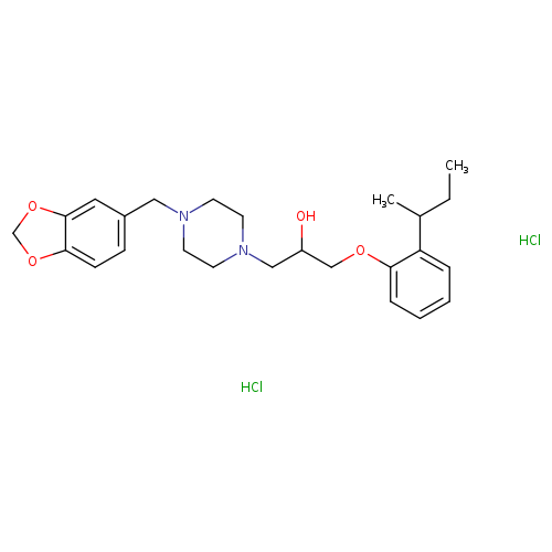 1-{4-[(2H-1,3-benzodioxol-5-yl)methyl]piperazin-1-yl}-3-[2-(butan-2-yl)phenoxy]propan-2-ol dihydrochloride
