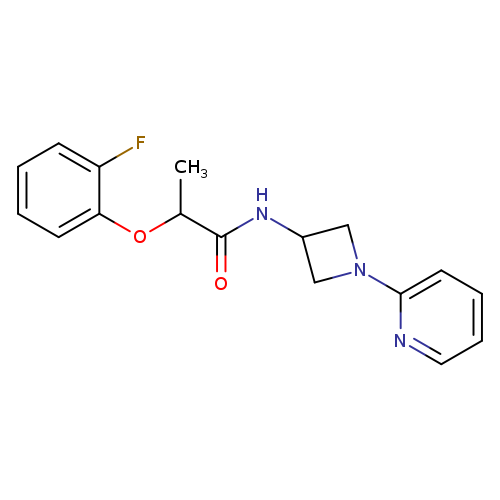 2-(2-fluorophenoxy)-N-[1-(pyridin-2-yl)azetidin-3-yl]propanamide