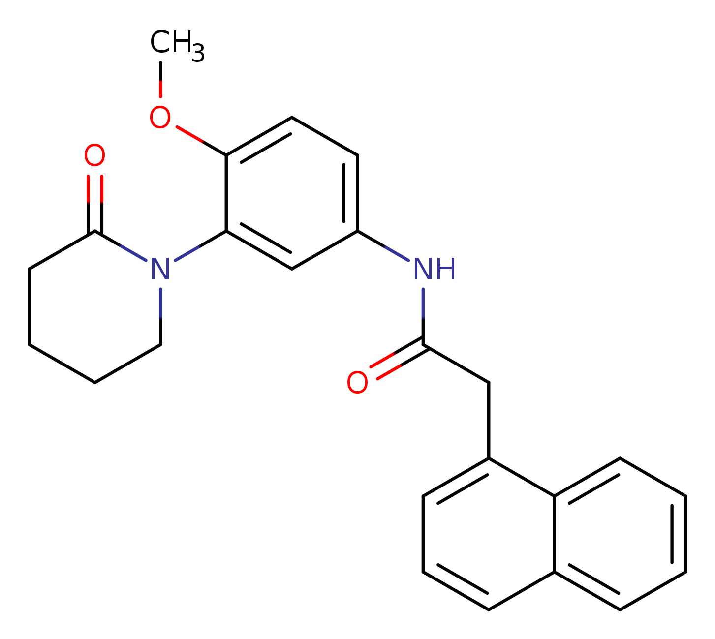 N-[4-methoxy-3-(2-oxopiperidin-1-yl)phenyl]-2-(naphthalen-1-yl)acetamide