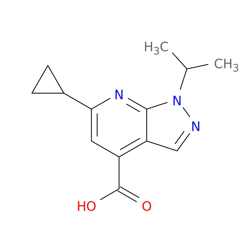6-cyclopropyl-1-isopropyl-1H-pyrazolo[3，4-b]pyridine-4-carboxylic acid
