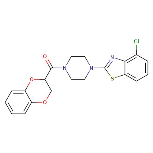 4-chloro-2-[4-(2,3-dihydro-1,4-benzodioxine-2-carbonyl)piperazin-1-yl]-1,3-benzothiazole