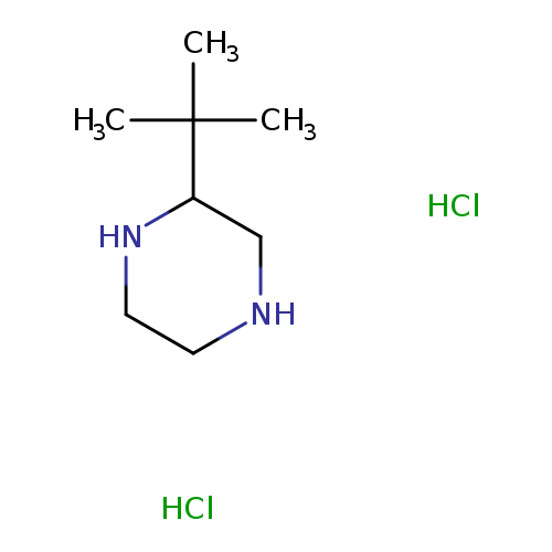 Piperazine, 2-(1,1-dimethylethyl)-, hydrochloride (1:2)