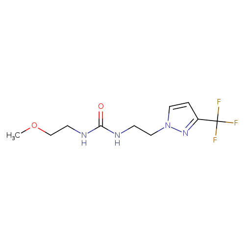 3-(2-methoxyethyl)-1-{2-[3-(trifluoromethyl)-1H-pyrazol-1-yl]ethyl}urea