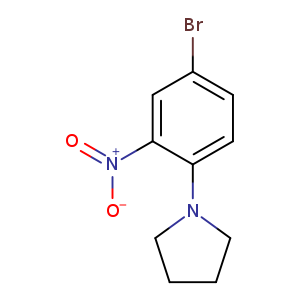 Pyrrolidine, 1-(4-bromo-2-nitrophenyl)-