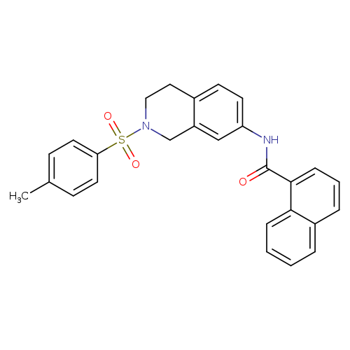 N-[2-(4-methylbenzenesulfonyl)-1,2,3,4-tetrahydroisoquinolin-7-yl]naphthalene-1-carboxamide