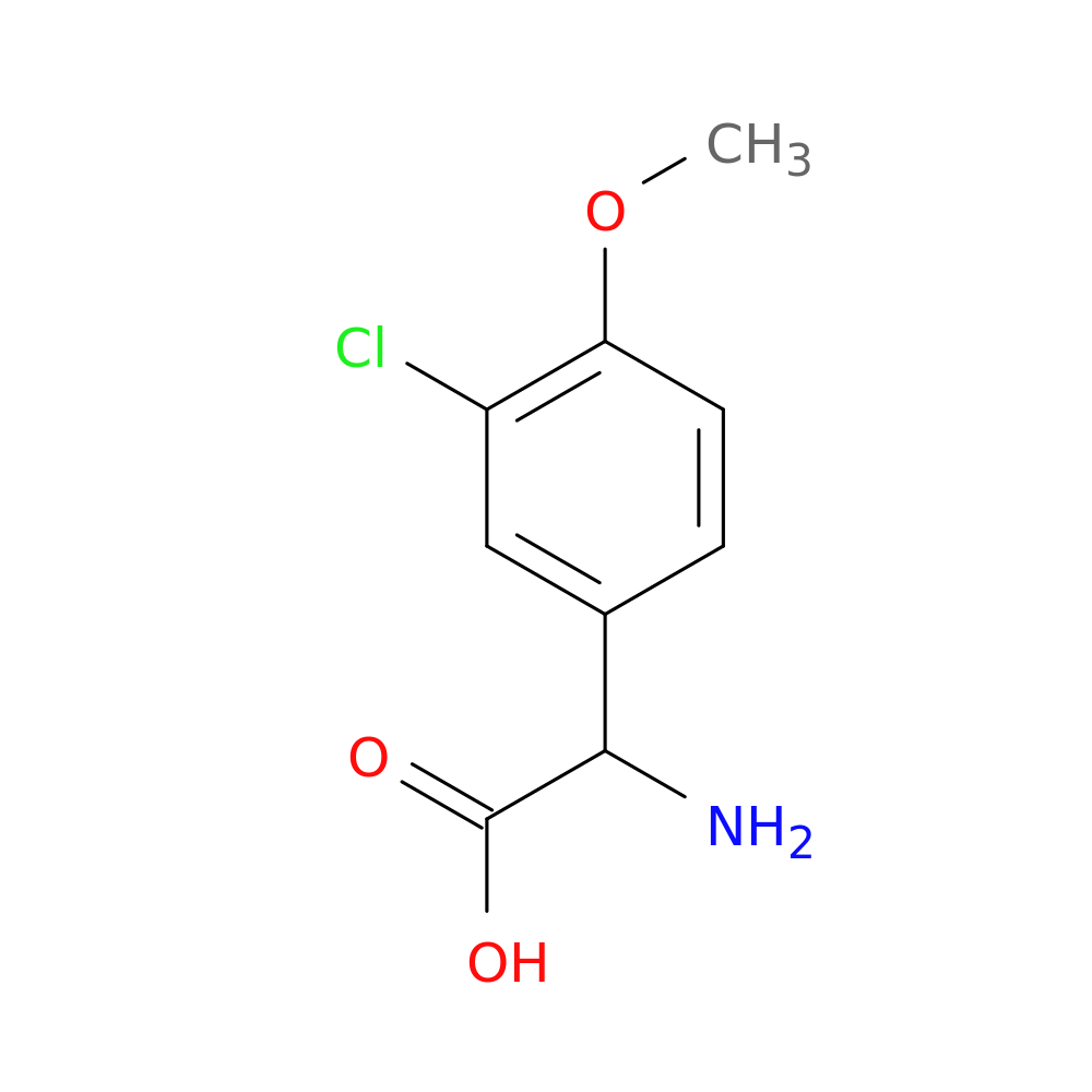 Amino-(3-chloro-4-methoxy-phenyl)-acetic acid