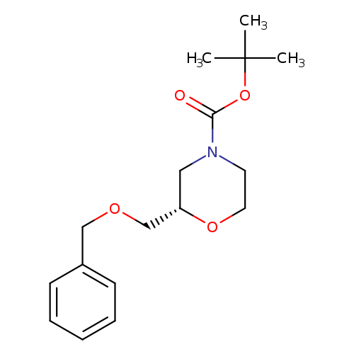 4-Morpholinecarboxylic acid, 2-[(phenylmethoxy)methyl]-,1,1-dimethylethyl ester, (2S)-