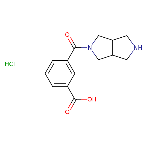 3-{octahydropyrrolo[3,4-c]pyrrole-2-carbonyl}benzoic acid hydrochloride