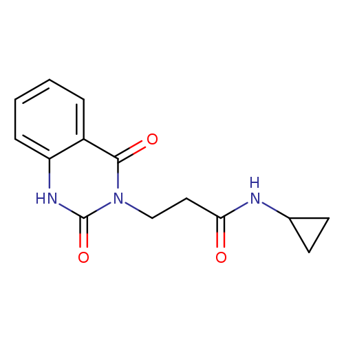 N-cyclopropyl-3-(2,4-dioxo-1,2,3,4-tetrahydroquinazolin-3-yl)propanamide