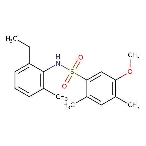 N-(2-ethyl-6-methylphenyl)-5-methoxy-2,4-dimethylbenzene-1-sulfonamide