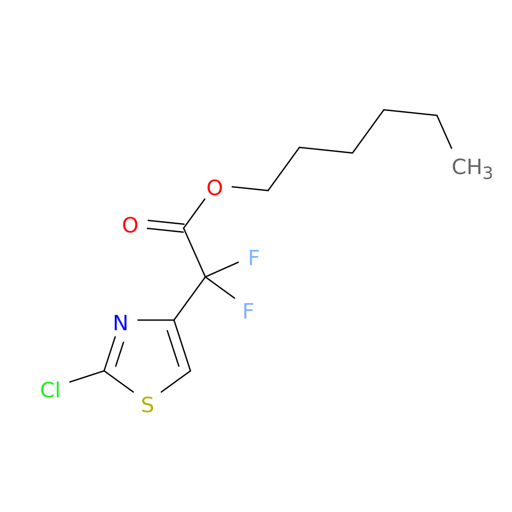 hexyl 2-(2-chloro-1,3-thiazol-4-yl)-2,2-difluoroacetate