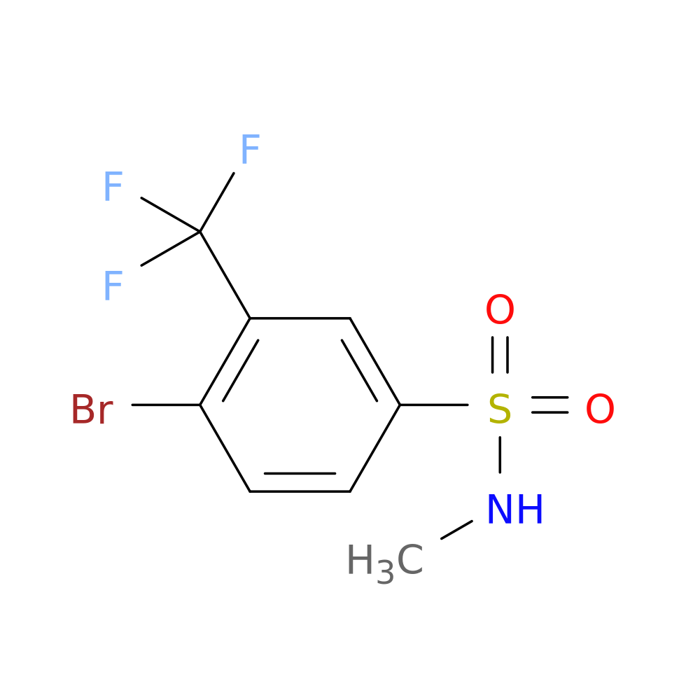 N-Methyl 4-bromo-3-trifluoromethylbenzenesulfonamide