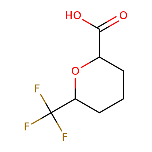 6-(trifluoromethyl)oxane-2-carboxylicacid,Mixtureofdiastereomers