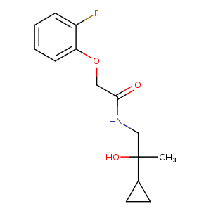 N-(2-cyclopropyl-2-hydroxypropyl)-2-(2-fluorophenoxy)acetamide