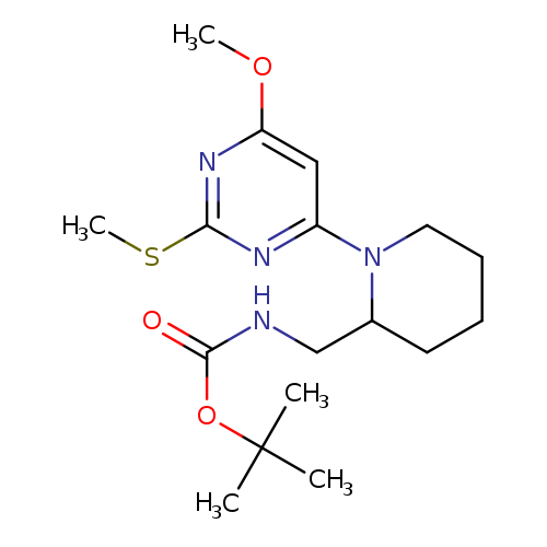 tert-Butyl ((1-(6-methoxy-2-(methylthio)pyrimidin-4-yl)piperidin-2-yl)methyl)carbamate
