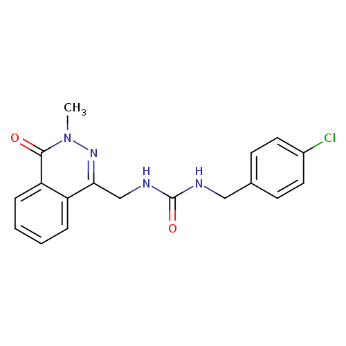 1-[(4-chlorophenyl)methyl]-3-[(3-methyl-4-oxo-3,4-dihydrophthalazin-1-yl)methyl]urea