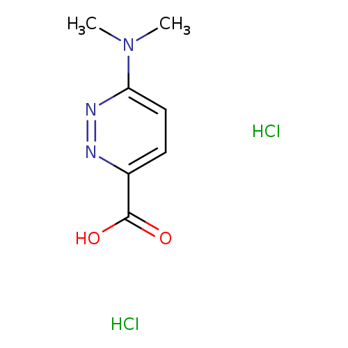 6-(dimethylamino)pyridazine-3-carboxylic acid dihydrochloride