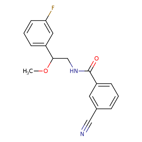 3-cyano-N-[2-(3-fluorophenyl)-2-methoxyethyl]benzamide