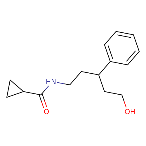 N-(5-hydroxy-3-phenylpentyl)cyclopropanecarboxamide